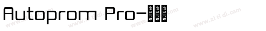Autoprom Pro字体转换 Autoprom Pro字体转换